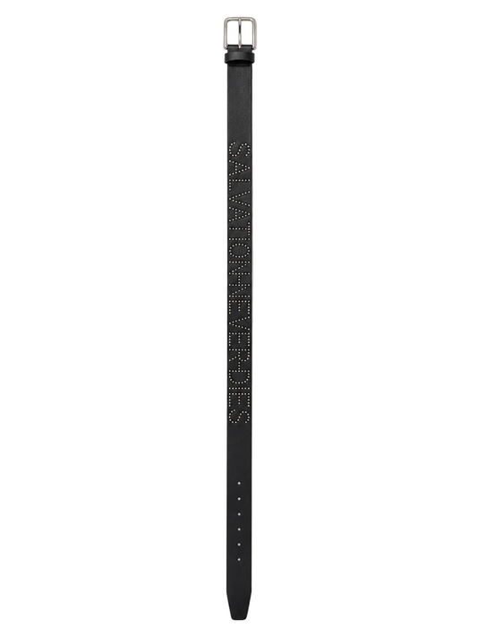 SALVATION NEVER DIES STUDDED BELT (BLK)